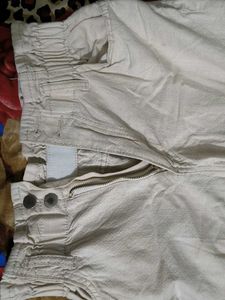 Beige Casual Boyfriend Pant