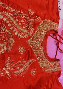 Red &amp; Gold Dupatta