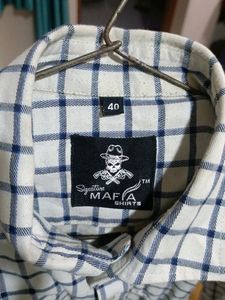 White Check Boyfriend Shirt