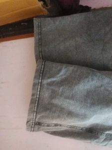 Gray Denim Pants