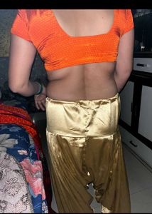 Satin Salwar Golden Colour