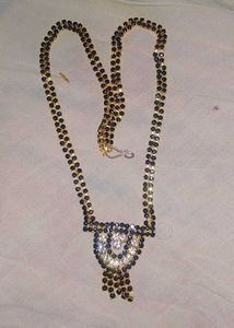 Sparkling Black & Gold Necklace Set Of 2