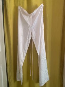 NEW White Satin Pants