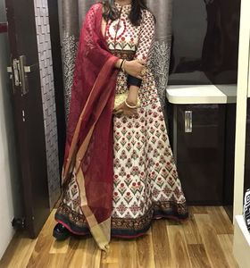 Elegant Floral Anarkali Suit