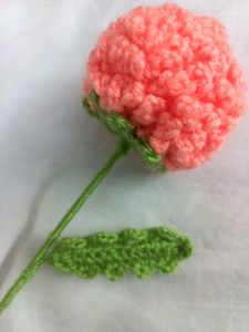 🥀 Elegant Handmade Crochet Ping Pong Flower 🌸✨