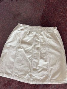 Cute Corduroy Button-Front Skirt