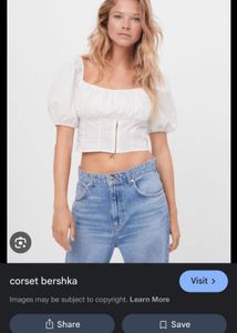 Bershka Puff Sleeve Top