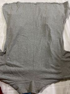 Pink Tank Top And Grey Jacket