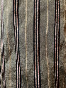 Striped Sheer Olive Green Blouse