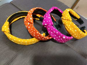 Combo Of 4 Knotted Hairbands For Women