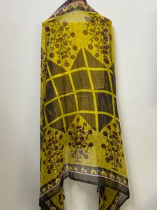 Yellow &amp; Brown Salwar Kameez Fabric