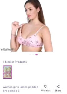 Floral Padded Bra - Combo 3