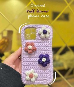 Floral Crochet Phone Case❤️