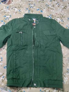 Green Casual Jacket