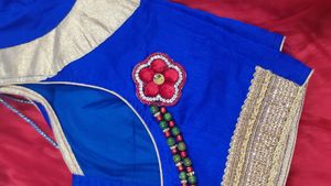 Beautiful Choli With Latest Blouse Design