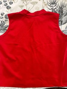 Very Beautiful Red Crop Top