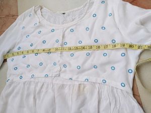 White Printed Maxi Dress
