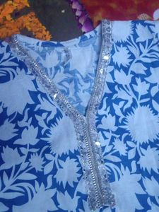Floral Print Kurta