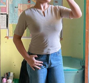 Casual Beige Top