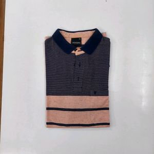 👕 VeneTian Polo Tshirt - Pink/Navy Blue - 2XL