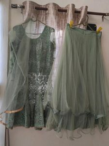 Lehnga Frock Set Part Wear