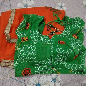 Orange Saree