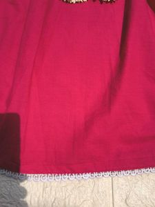 Rose Pink Short Kurti 🎀