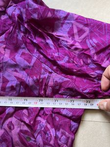 Purple &amp; Gold Anarkali Set