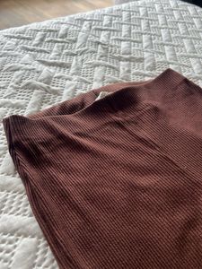 H&amp;M Brown Flare Leggings Trousers Lower