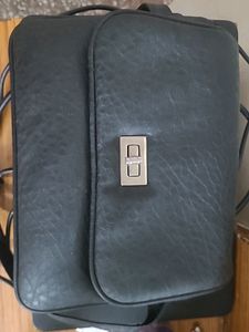 Black Sling Bag, With 3 Zips Working Very Perfect