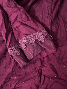 Wine Color Gher Anarkali Kurti