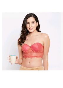 Underwired Transparent Strap Backless Bra
