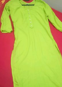 Neon Cotton Kurti