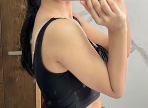 Shein ruched cami black top