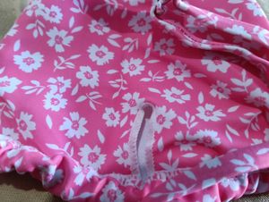 Pink Floral Bikini Top