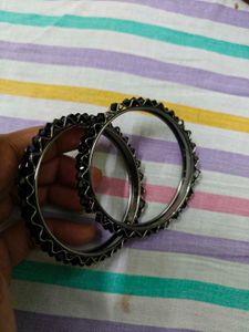 Black Stone Bangles