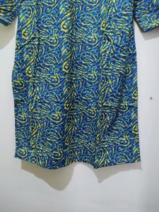 Jaipur Kurti Abstract Print Multi Color Kurta