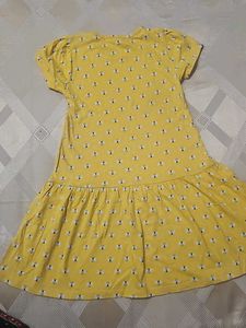 Yellow casual frock