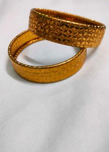 Gold Bangles (Set of 2)