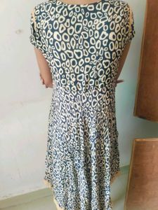 Blue And Brown Anarkali Kurti