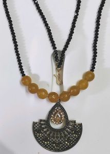 vintage Beaded Layered Necklace