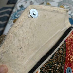 Vintage Embroidered Coin Purse