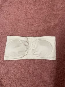 Comfy White Strapless Bra