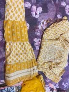 kurta with dupatta and sharara