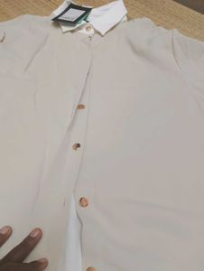 New Two Toned Shirt Free With Kate Spade Heart Pin