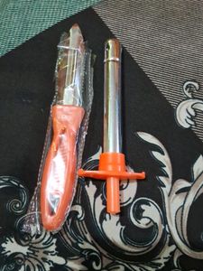 Combo Of Peeler,knife And Hanky Set