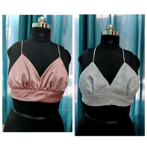 2 One Sequin & Satin Blouse