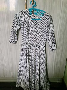 Patterned Midi Dress
