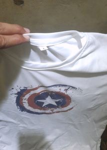 Round Neck Full White T Shit