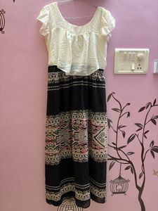 long frock dress beachy wear